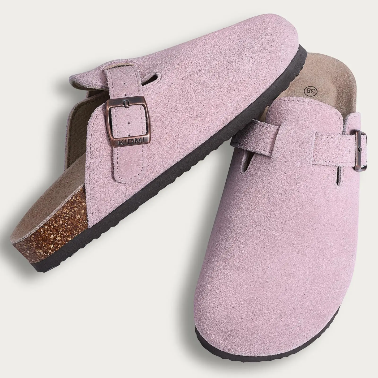 New Women Clogs For Women Fashion Cork Suede Mules Slipper Classic Cork Antislip For Outdoor Slippers With Arch Support - Image 25