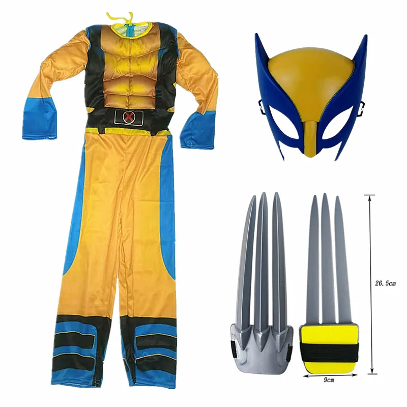 Kid Mask Jumpsuit Wolverine Cosplay Costume Halloween Christmas Kids New Year Costume Superhero Fantasy - Image 8