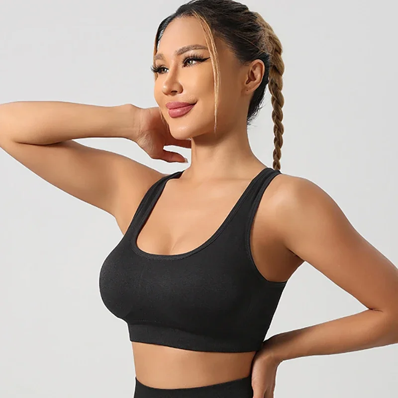 Women Padded Sports Bra High Waist Yoga Shorts Seamless Hip Lifting Gym Fitness Pants Workout Leggings Tights 2pcs Optional Set - Image 27