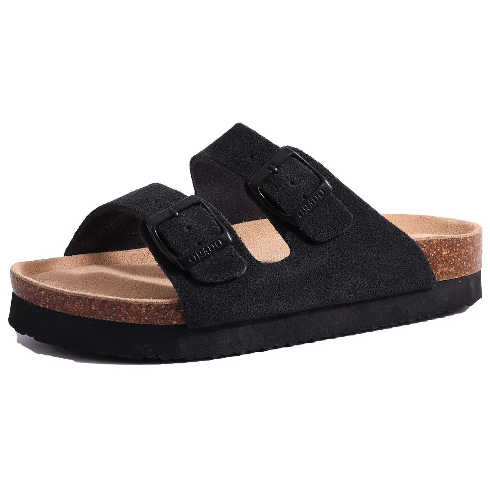 New Women Clogs For Women Fashion Cork Suede Mules Slipper Classic Cork Antislip For Outdoor Slippers With Arch Support - Image 18