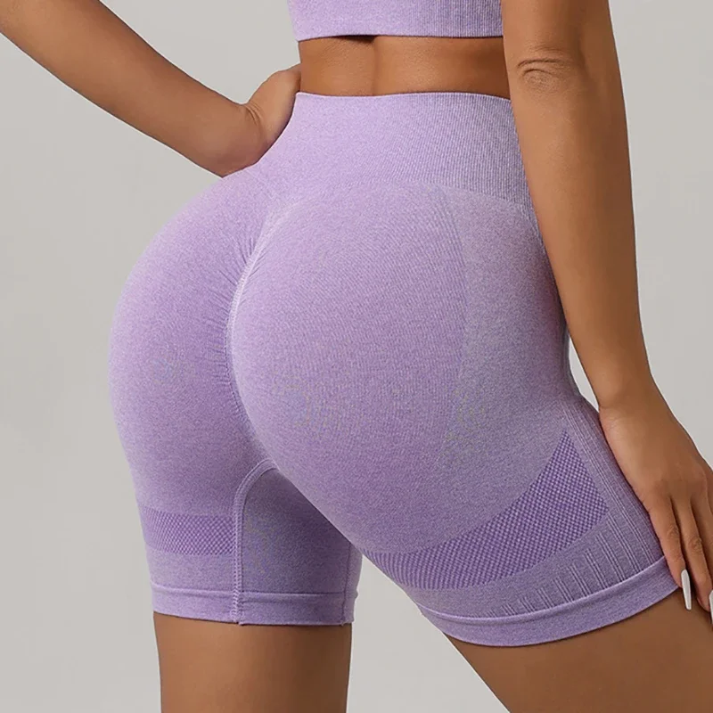 Women Padded Sports Bra High Waist Yoga Shorts Seamless Hip Lifting Gym Fitness Pants Workout Leggings Tights 2pcs Optional Set - Image 17