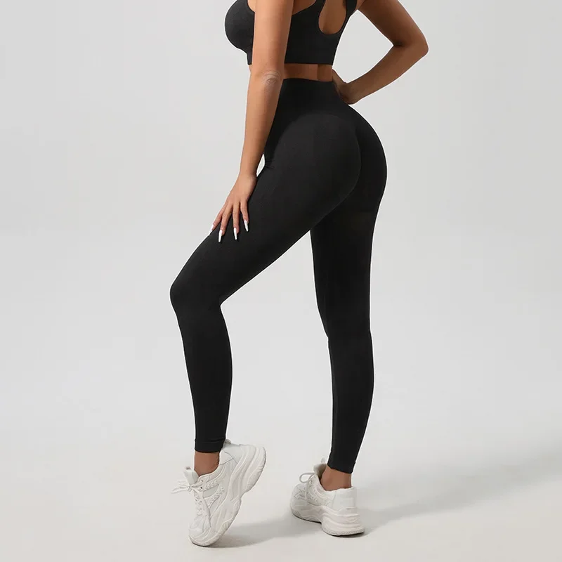 Women Padded Sports Bra High Waist Yoga Shorts Seamless Hip Lifting Gym Fitness Pants Workout Leggings Tights 2pcs Optional Set - Image 13