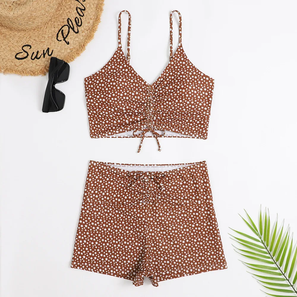 High Waist Bikini Swimsuit Women Push Up Bikini Floral Swimsuit - Image 8