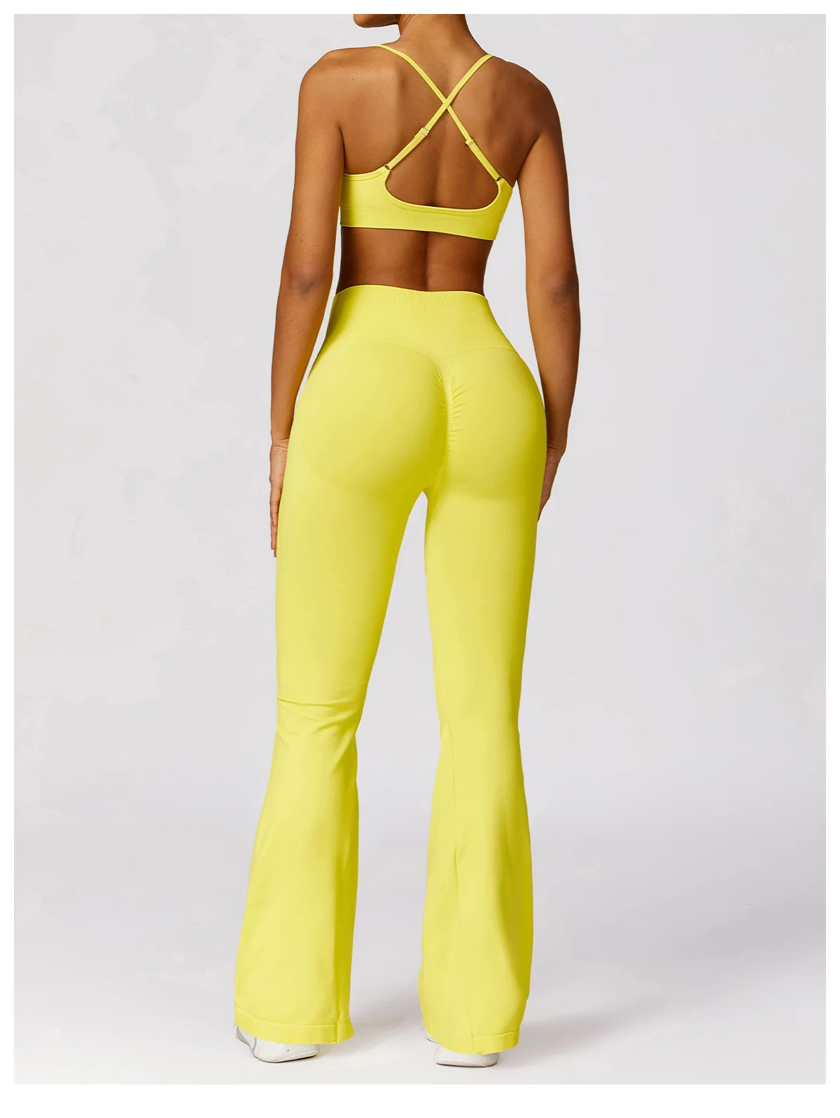 Seamless Flare Leggings Yoga Pants Women High Waist Wide Leg Pants Women Gym Workout Fitness Sports Flared Pant Dance Trousers - Image 25