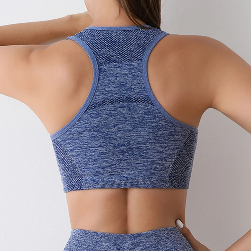 Women Sports Bras Yoga Top Vest High Shockproof Quick-drying Yoga Gym Running Fitness Underwear Ladies Seamless Sportswear - Image 40