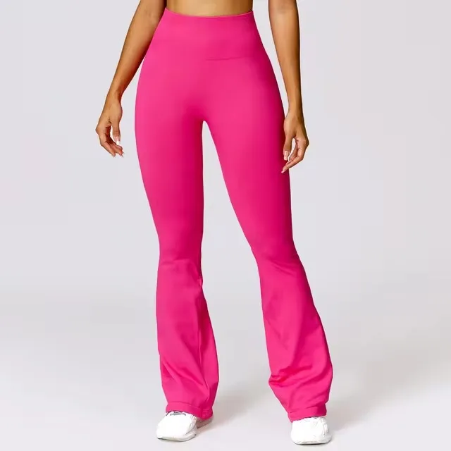 Seamless Flare Leggings Yoga Pants Women High Waist Wide Leg Pants Women Gym Workout Fitness Sports Flared Pant Dance Trousers - Image 7