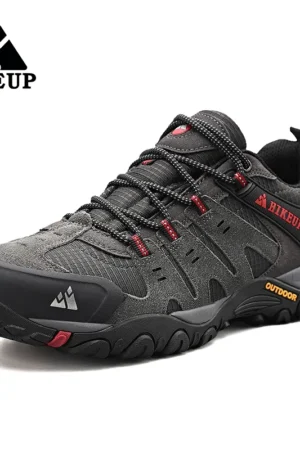 Men's Hiking Shoes Suede Leather Outdoor Shoes Wear-resistant Men Trekking Walking Hunting Tactical Sneakers