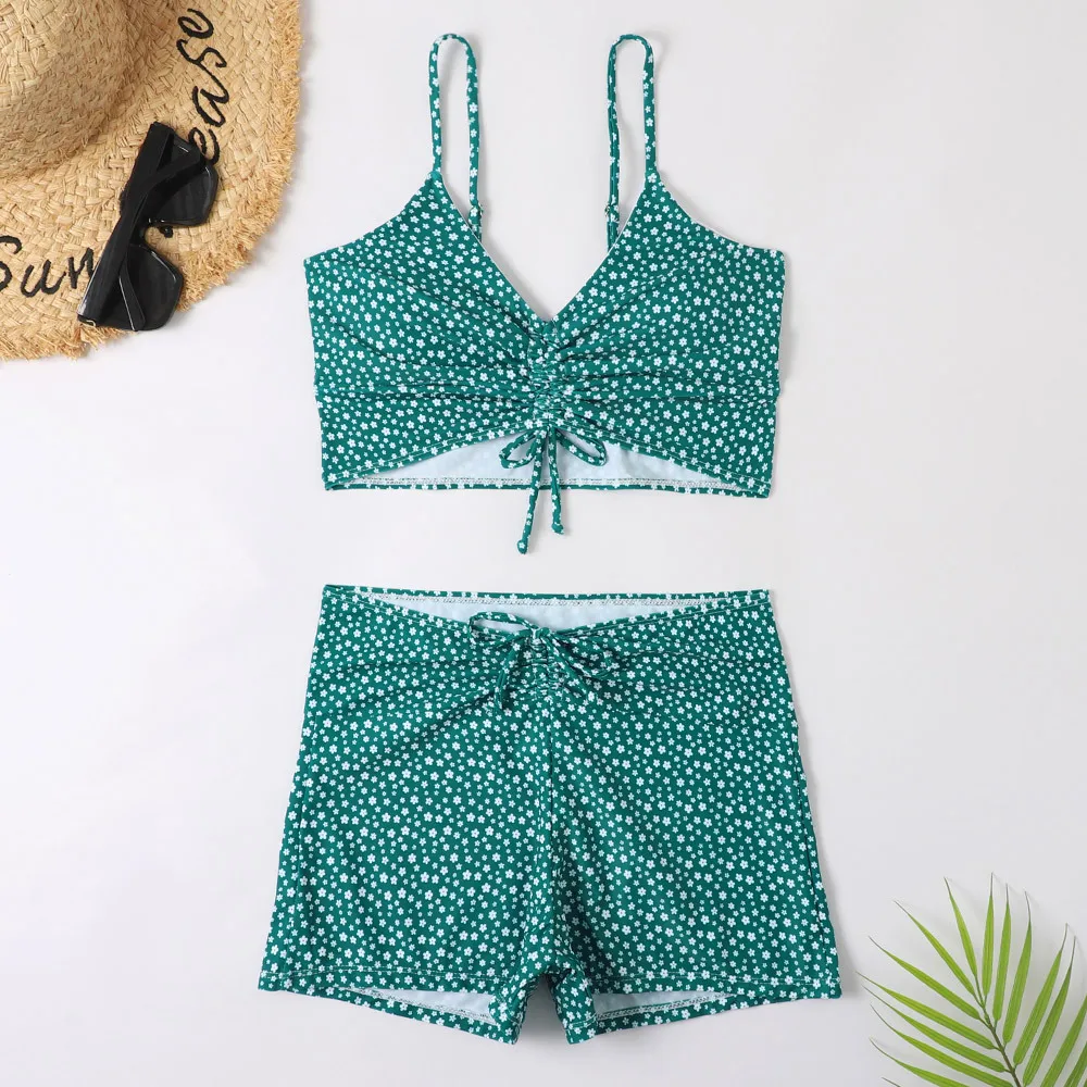 High Waist Bikini Swimsuit Women Push Up Bikini Floral Swimsuit - Image 4