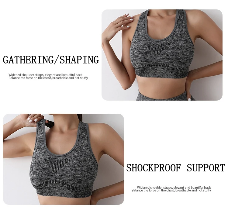 Women Sports Bras Yoga Top Vest High Shockproof Quick-drying Yoga Gym Running Fitness Underwear Ladies Seamless Sportswear - Image 16