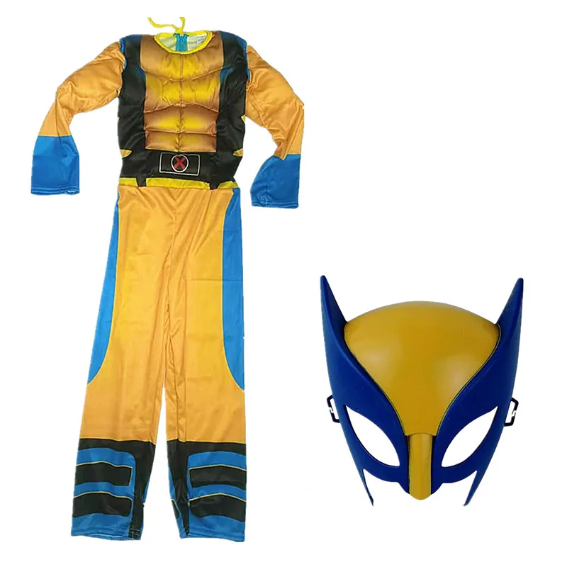 Kid Mask Jumpsuit Wolverine Cosplay Costume Halloween Christmas Kids New Year Costume Superhero Fantasy - Image 7