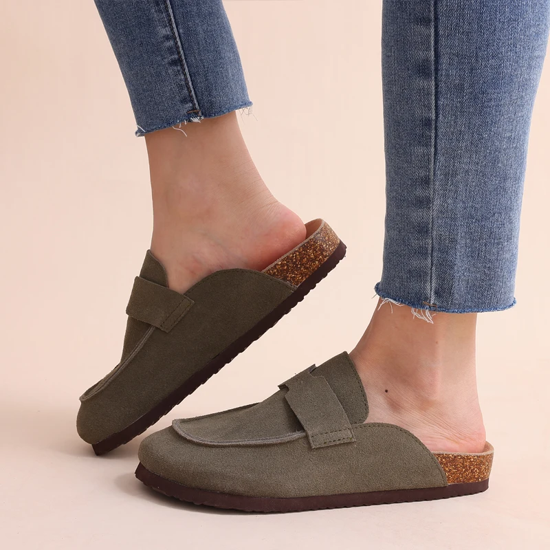 New Women Clogs For Women Fashion Cork Suede Mules Slipper Classic Cork Antislip For Outdoor Slippers With Arch Support - Image 40