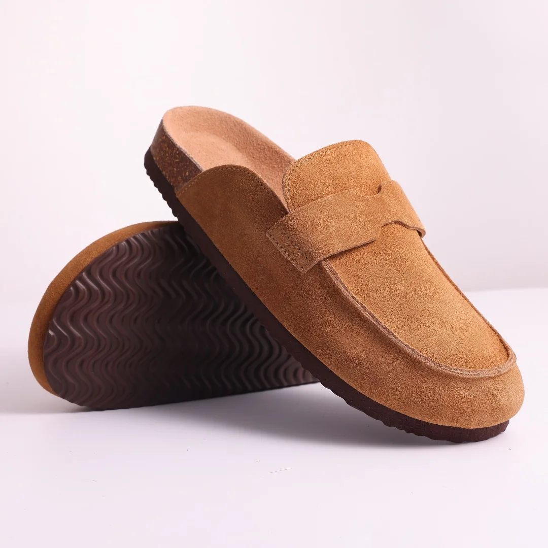 New Women Clogs For Women Fashion Cork Suede Mules Slipper Classic Cork Antislip For Outdoor Slippers With Arch Support - Image 7