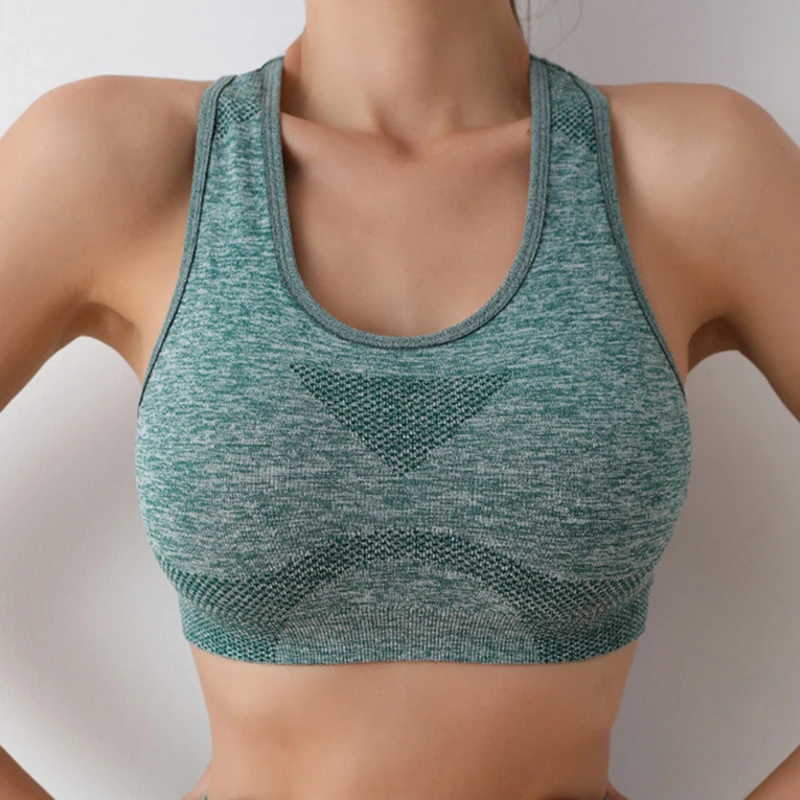 Women Sports Bras Yoga Top Vest High Shockproof Quick-drying Yoga Gym Running Fitness Underwear Ladies Seamless Sportswear - Image 36