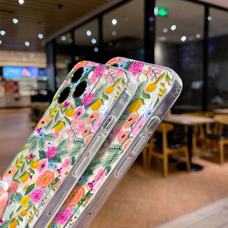 Flower Soft Clear iPhone Cases For 16 -7 cover - Image 6