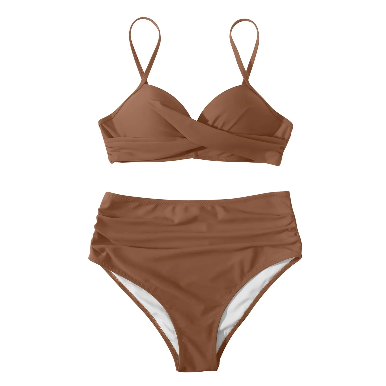 Sexy Based Print Split High Waist Bikini Swimsuit For Women 2 pcs - Image 33