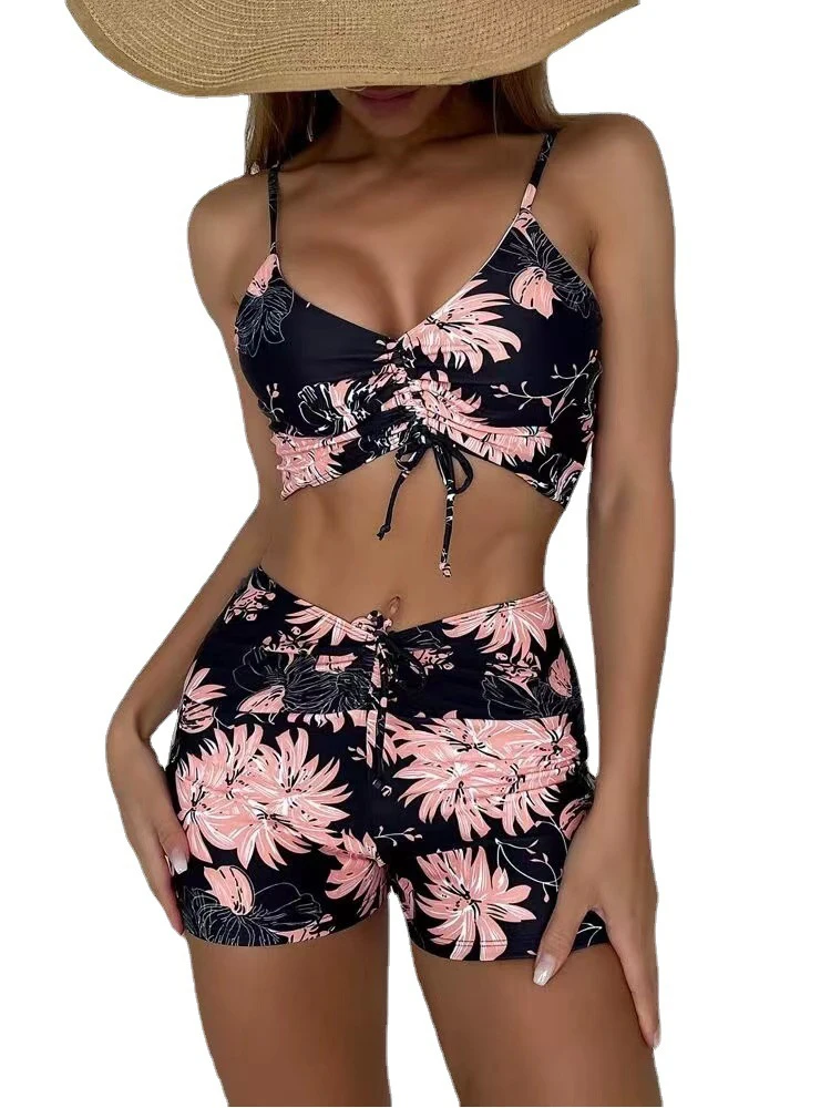 High Waist Bikini Swimsuit Women Push Up Bikini Floral Swimsuit - Image 6