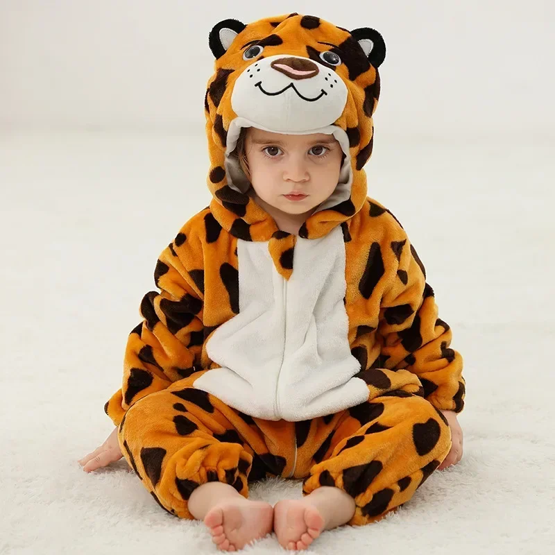 Baby Rompers Winter Kigurumi Lion Costume For Girls Boys Toddler Animal Jumpsuit Infant Clothes Pyjamas Kids Overalls Ropa Bebes - Image 29