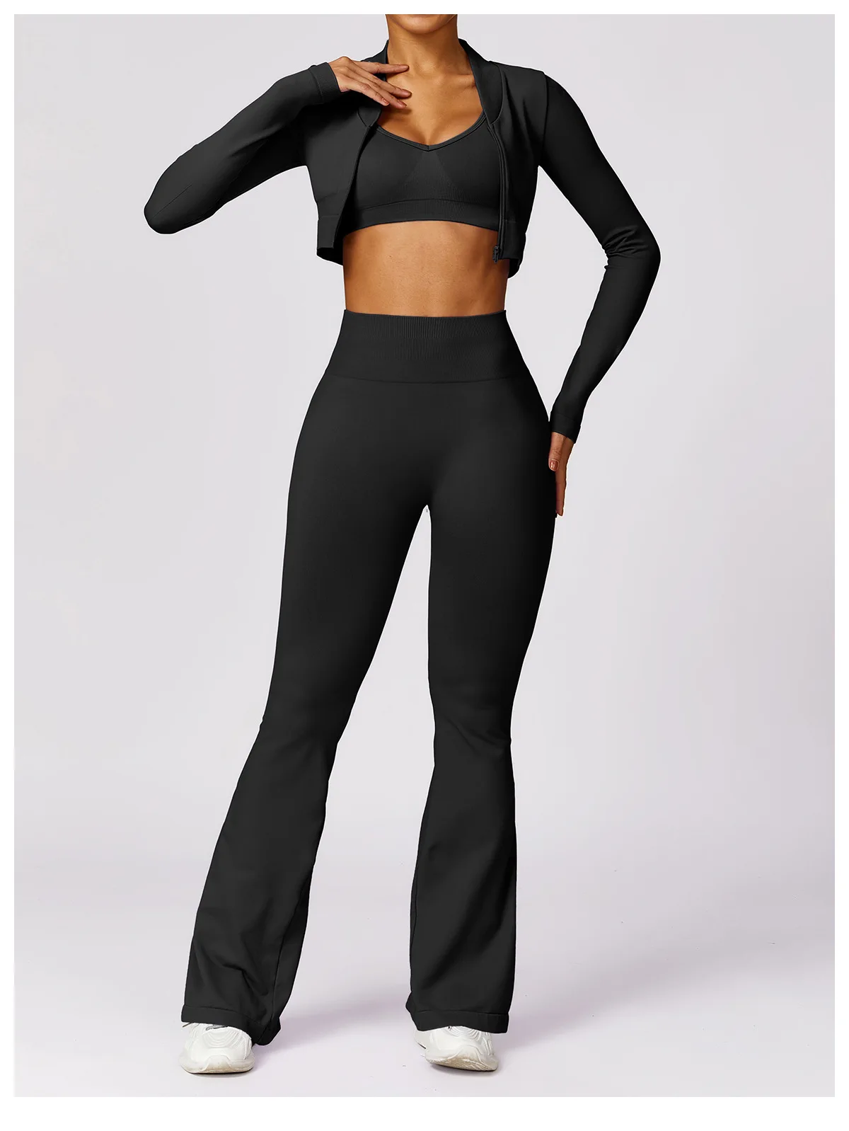 Seamless Flare Leggings Yoga Pants Women High Waist Wide Leg Pants Women Gym Workout Fitness Sports Flared Pant Dance Trousers - Image 43