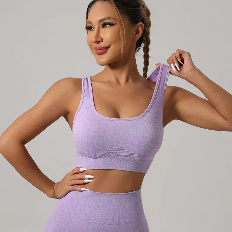Women Padded Sports Bra High Waist Yoga Shorts Seamless Hip Lifting Gym Fitness Pants Workout Leggings Tights 2pcs Optional Set - Image 3