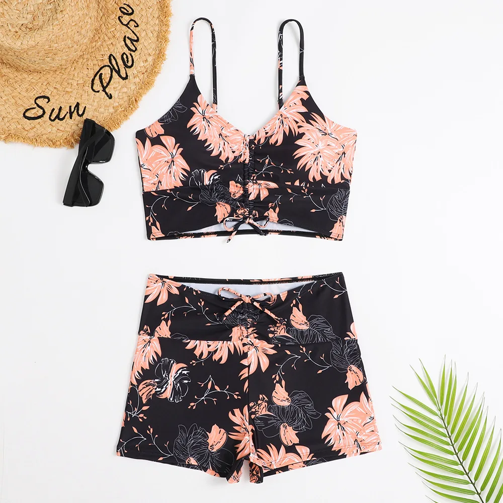 High Waist Bikini Swimsuit Women Push Up Bikini Floral Swimsuit - Image 11