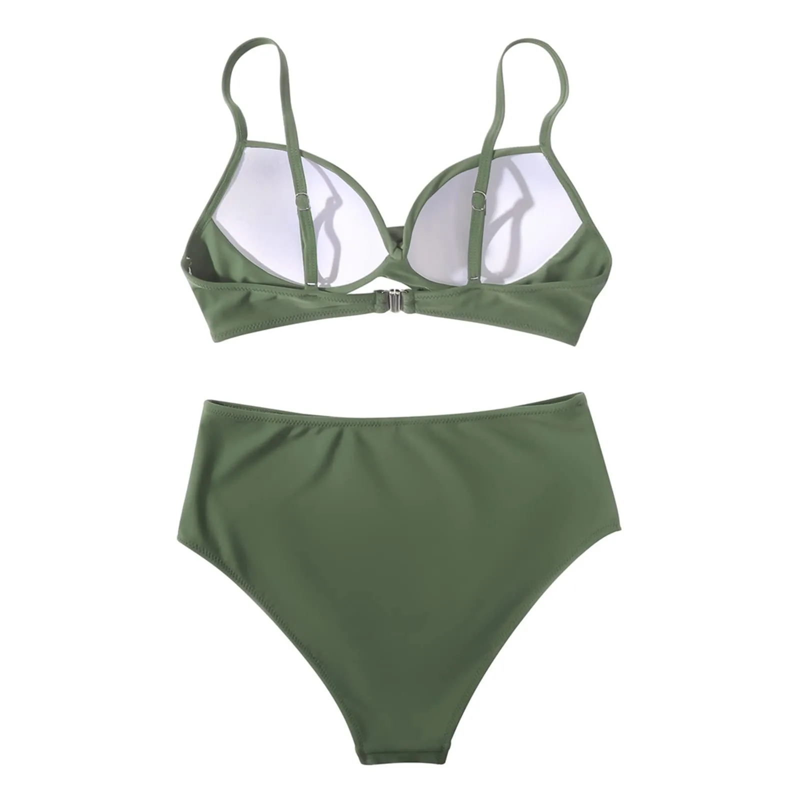 Sexy Based Print Split High Waist Bikini Swimsuit For Women 2 pcs - Image 28