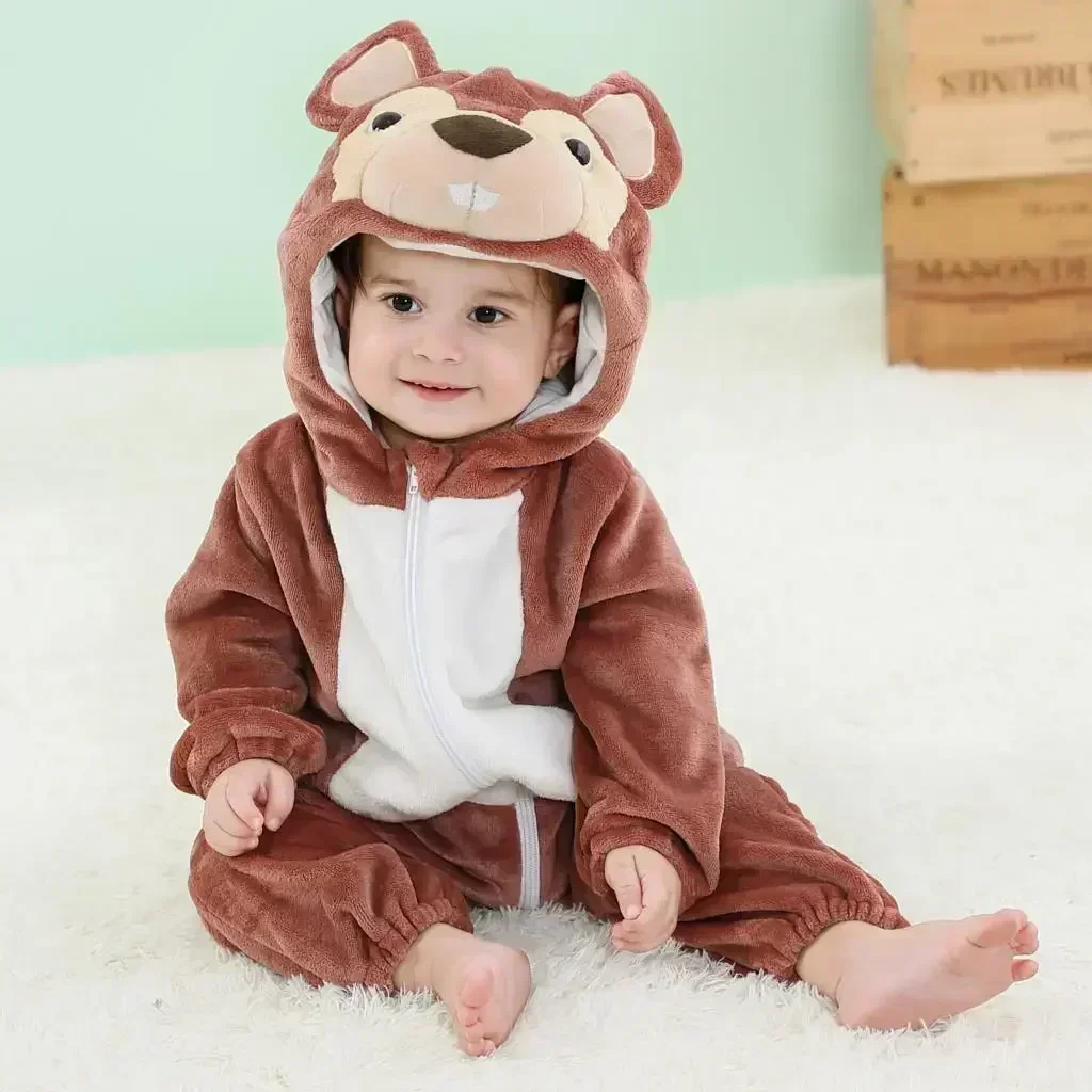 Baby Rompers Winter Kigurumi Lion Costume For Girls Boys Toddler Animal Jumpsuit Infant Clothes Pyjamas Kids Overalls Ropa Bebes - Image 36
