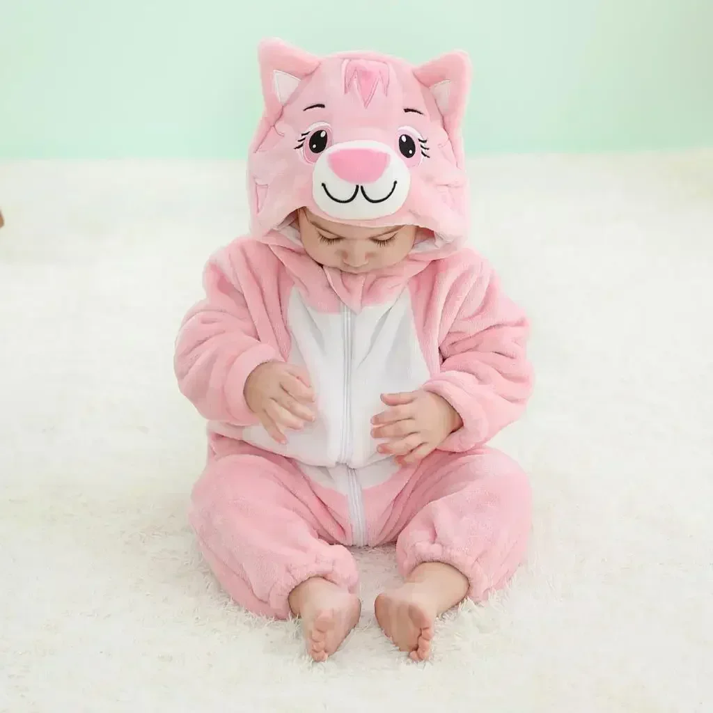 Baby Rompers Winter Kigurumi Lion Costume For Girls Boys Toddler Animal Jumpsuit Infant Clothes Pyjamas Kids Overalls Ropa Bebes - Image 28
