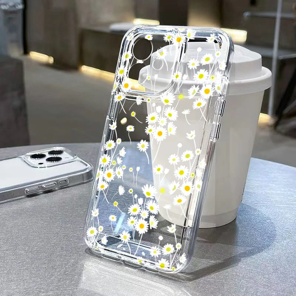 Flower Soft Clear iPhone Cases For 16 -7 cover - Image 11