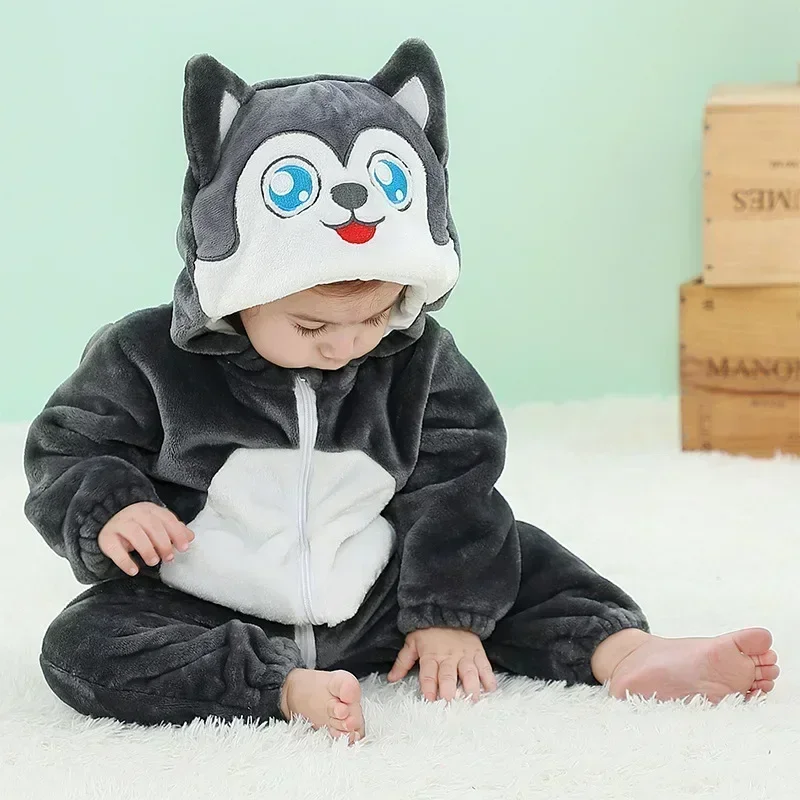 Baby Rompers Winter Kigurumi Lion Costume For Girls Boys Toddler Animal Jumpsuit Infant Clothes Pyjamas Kids Overalls Ropa Bebes - Image 34