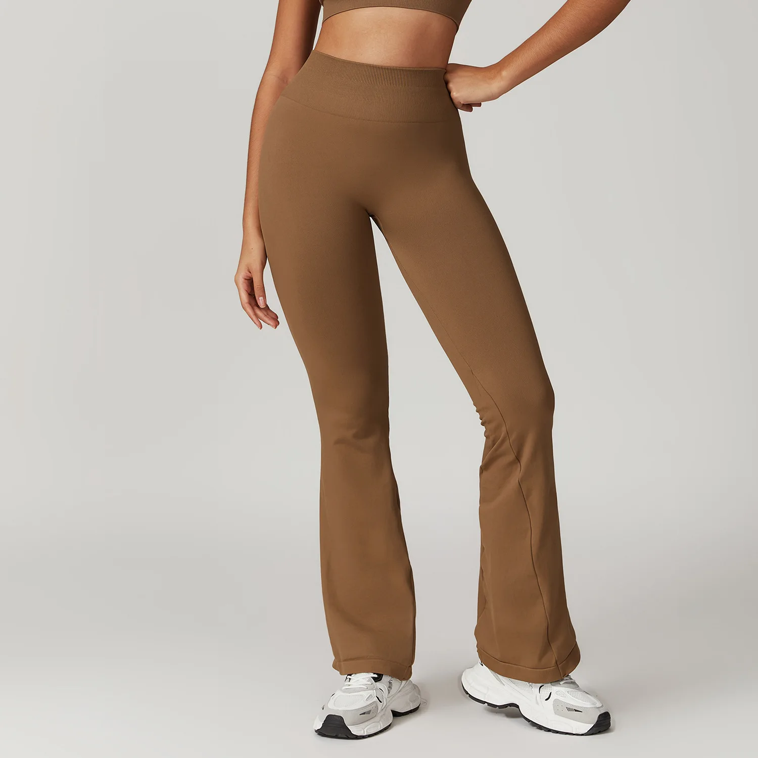 Seamless Flare Leggings Yoga Pants Women High Waist Wide Leg Pants Women Gym Workout Fitness Sports Flared Pant Dance Trousers - Image 8
