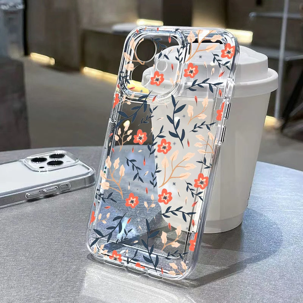Flower Soft Clear iPhone Cases For 16 -7 cover - Image 7