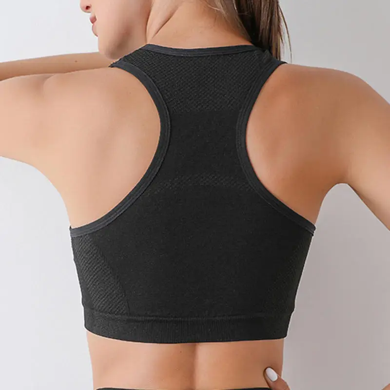 Women Sports Bras Yoga Top Vest High Shockproof Quick-drying Yoga Gym Running Fitness Underwear Ladies Seamless Sportswear - Image 3
