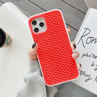 Case For iPhone 16 15 14 13 12 11 Pro Max XR XS X Waffle Shoe Sole Phone Case for iPhone 6 7 8Plus Silicone Back-Vans-case Cover - Image 9