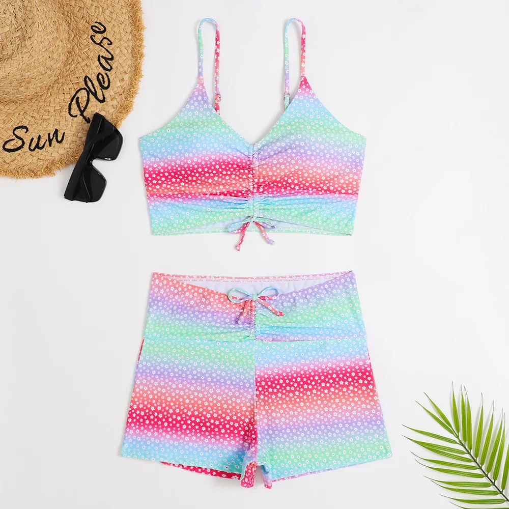 High Waist Bikini Swimsuit Women Push Up Bikini Floral Swimsuit - Image 10