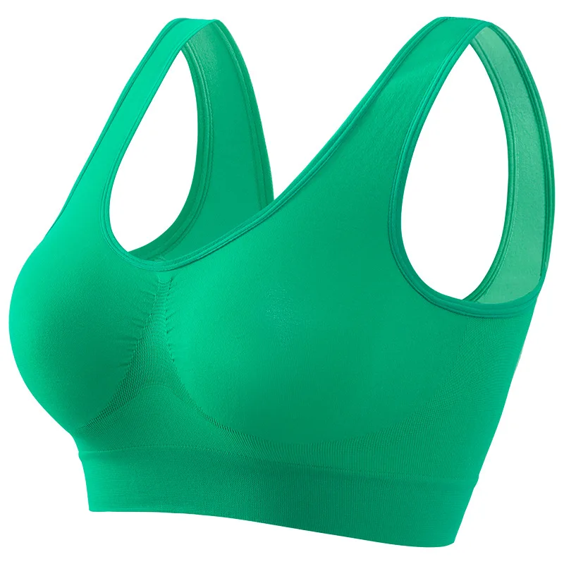Women's S-5XL Seamless Bra Push-Up Sports Bra Non-wire Crop Tops Solid Color Sexy Lingerie No Pads Breathable Female Brassiere - Image 17