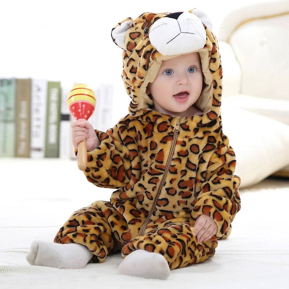 Baby Rompers Winter Kigurumi Lion Costume For Girls Boys Toddler Animal Jumpsuit Infant Clothes Pyjamas Kids Overalls Ropa Bebes - Image 22