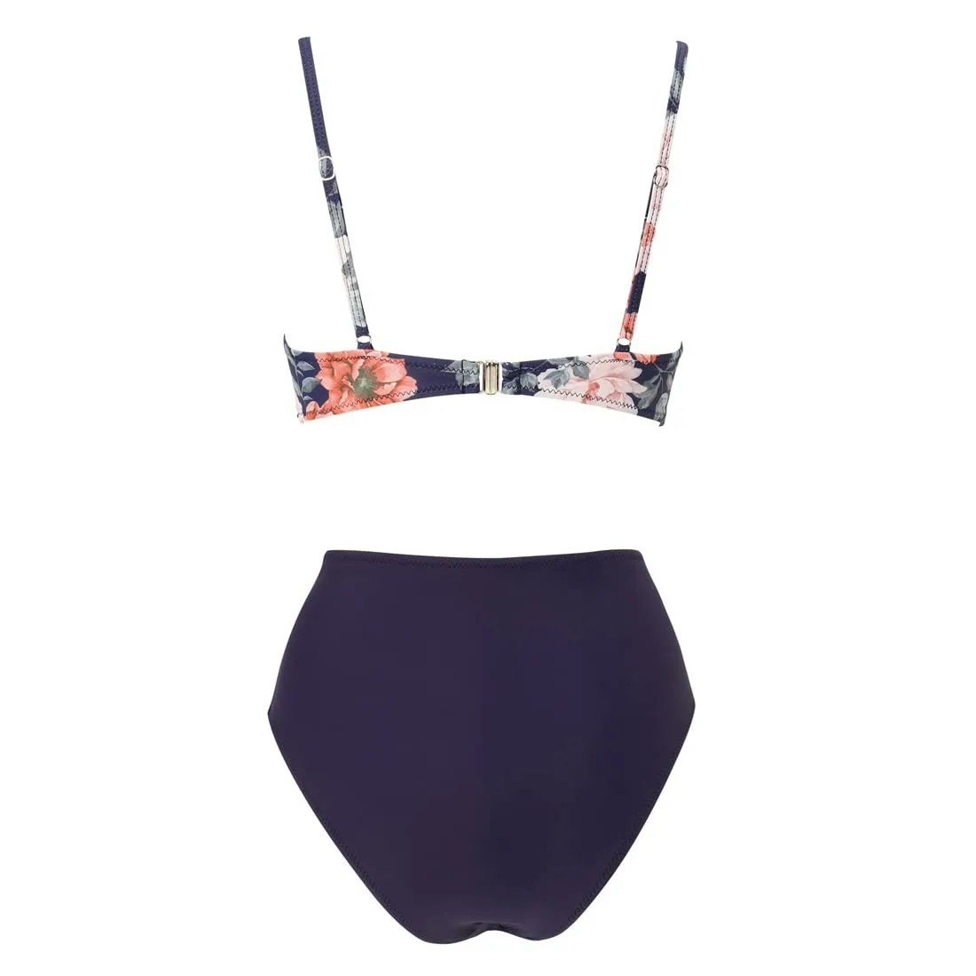 Sexy Based Print Split High Waist Bikini Swimsuit For Women 2 pcs - Image 16