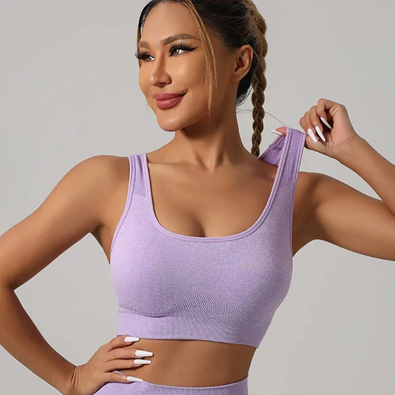 Women Padded Sports Bra High Waist Yoga Shorts Seamless Hip Lifting Gym Fitness Pants Workout Leggings Tights 2pcs Optional Set - Image 24