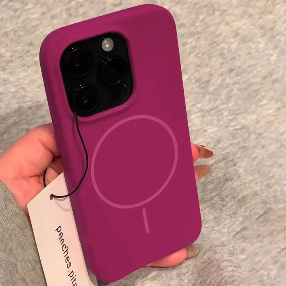Luxury Liquid Silicone Case For iPhone 17 -11 for Magsafe Magnetic Wireless Charging Shockproof Case - Image 15