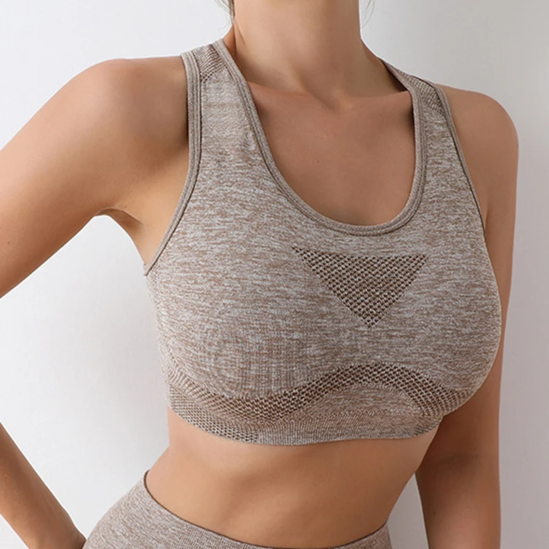 Women Sports Bras Yoga Top Vest High Shockproof Quick-drying Yoga Gym Running Fitness Underwear Ladies Seamless Sportswear - Image 45