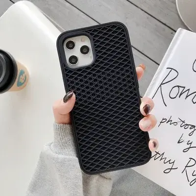 Case For iPhone 16 15 14 13 12 11 Pro Max XR XS X Waffle Shoe Sole Phone Case for iPhone 6 7 8Plus Silicone Back-Vans-case Cover - Image 11
