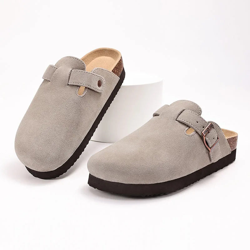 New Women Clogs For Women Fashion Cork Suede Mules Slipper Classic Cork Antislip For Outdoor Slippers With Arch Support - Image 15