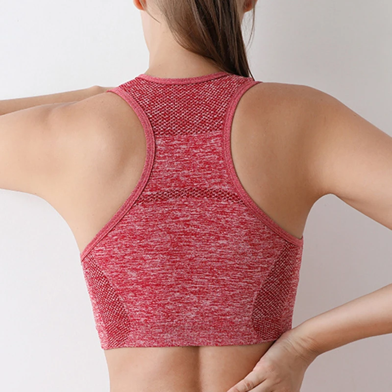 Women Sports Bras Yoga Top Vest High Shockproof Quick-drying Yoga Gym Running Fitness Underwear Ladies Seamless Sportswear - Image 33