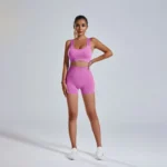 Summer Europe and the United States yoga suit women running sports fitness training two-piece set