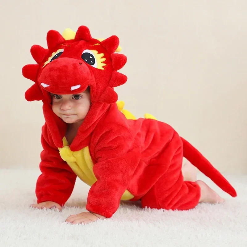 Baby Rompers Winter Kigurumi Lion Costume For Girls Boys Toddler Animal Jumpsuit Infant Clothes Pyjamas Kids Overalls Ropa Bebes - Image 23
