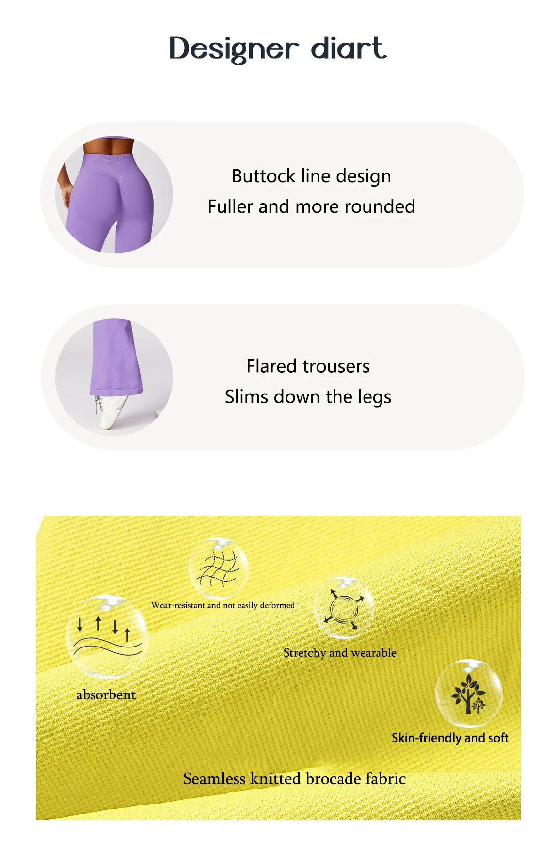 Seamless Flare Leggings Yoga Pants Women High Waist Wide Leg Pants Women Gym Workout Fitness Sports Flared Pant Dance Trousers - Image 12