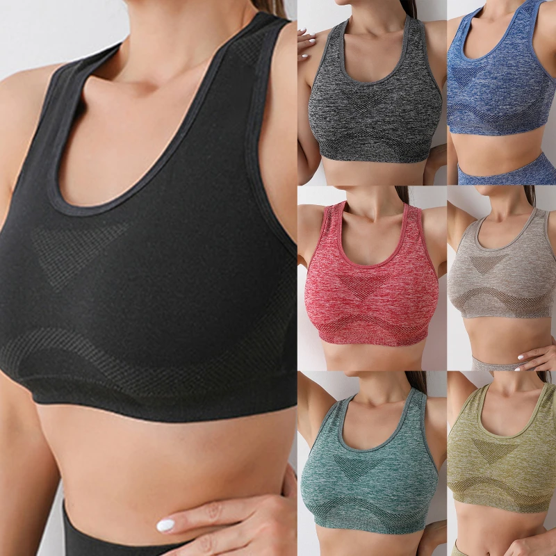 Women Sports Bras Yoga Top Vest High Shockproof Quick-drying Yoga Gym Running Fitness Underwear Ladies Seamless Sportswear - Image 20