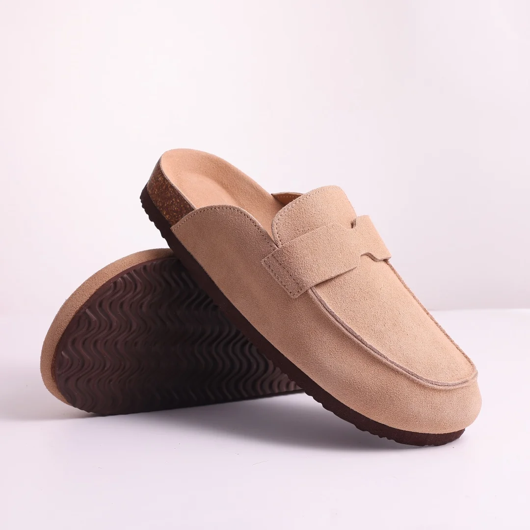 New Women Clogs For Women Fashion Cork Suede Mules Slipper Classic Cork Antislip For Outdoor Slippers With Arch Support - Image 8