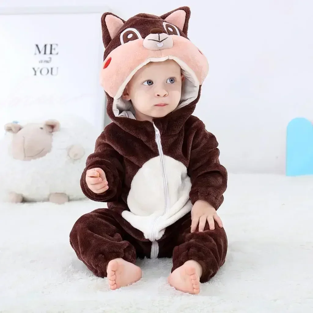 Baby Rompers Winter Kigurumi Lion Costume For Girls Boys Toddler Animal Jumpsuit Infant Clothes Pyjamas Kids Overalls Ropa Bebes - Image 40