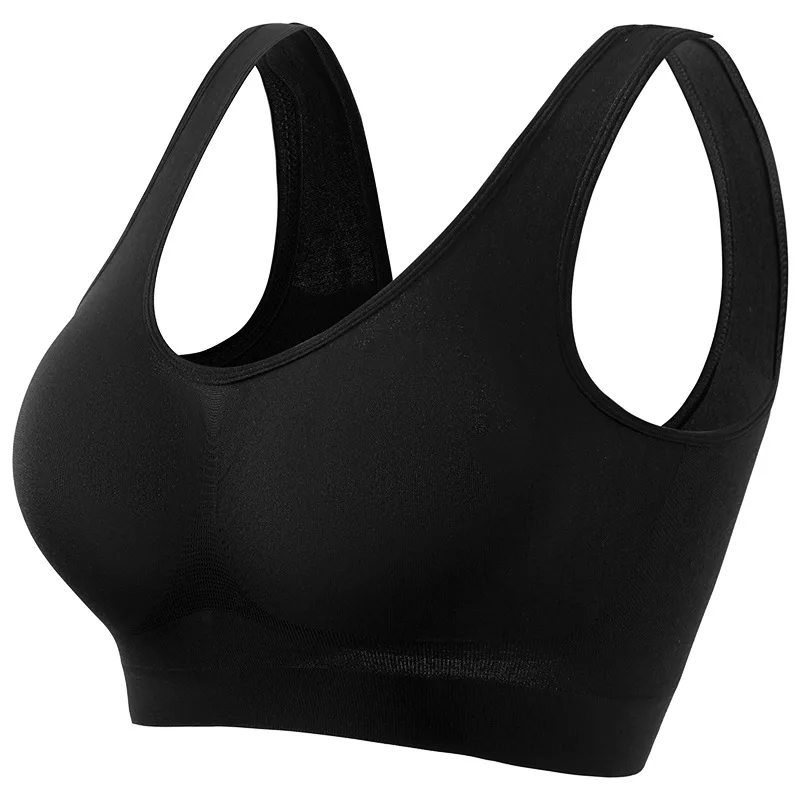 Women's S-5XL Seamless Bra Push-Up Sports Bra Non-wire Crop Tops Solid Color Sexy Lingerie No Pads Breathable Female Brassiere - Image 14